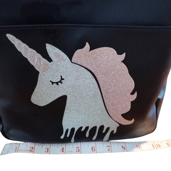 ILuv Betsey Johnson Black Backpack with Unicorn Design - Picture 3 of 12